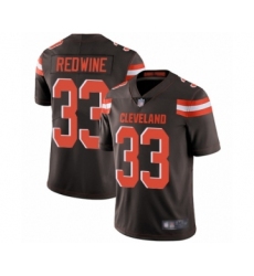 Men's Cleveland Browns #33 Sheldrick Redwine Brown Team Color Vapor Untouchable Limited Player Football Jersey