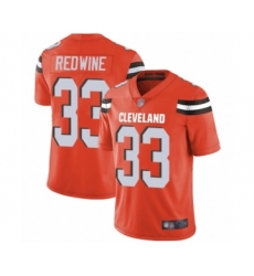 Men's Cleveland Browns #33 Sheldrick Redwine Orange Alternate Vapor Untouchable Limited Player Football Jersey