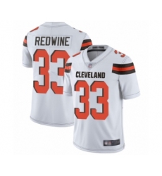 Men's Cleveland Browns #33 Sheldrick Redwine White Vapor Untouchable Limited Player Football Jersey