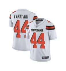 Youth Cleveland Browns #44 Sione Takitaki White Vapor Untouchable Limited Player Football Jersey