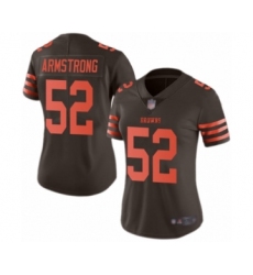 Women's Cleveland Browns #52 Ray-Ray Armstrong Limited Brown Rush Vapor Untouchable Football Jersey