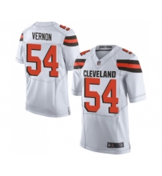 Men's Cleveland Browns #54 Olivier Vernon Elite White Football Jersey