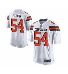 Men's Cleveland Browns #54 Olivier Vernon Game White Football Jersey