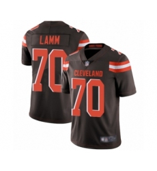 Men's Cleveland Browns #70 Kendall Lamm Brown Team Color Vapor Untouchable Limited Player Football Jersey