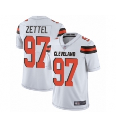 Men's Cleveland Browns #97 Anthony Zettel White Vapor Untouchable Limited Player Football Jersey