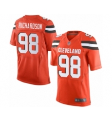 Men's Cleveland Browns #98 Sheldon Richardson Elite Orange Alternate Football Jersey