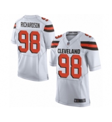 Men's Cleveland Browns #98 Sheldon Richardson Elite White Football Jersey
