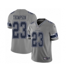 Youth Dallas Cowboys #36 Tony Pollard Limited Gray Inverted Legend Football Jersey