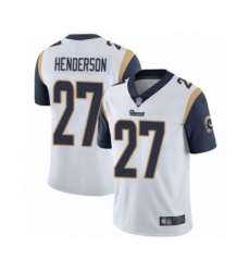 Men's Los Angeles Rams #27 Darrell Henderson White Vapor Untouchable Limited Player Football Jersey