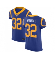 Men's Los Angeles Rams #32 Eric Weddle Royal Blue Alternate Vapor Untouchable Elite Player Football Jersey