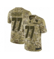 Youth Jacksonville Jaguars #77 Cedric Ogbuehi Limited Camo 2018 Salute to Service Football Jersey