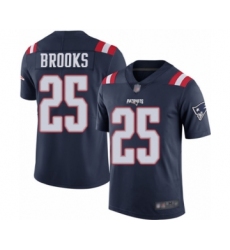 Youth New England Patriots #25 Terrence Brooks Limited Navy Blue Rush Vapor Untouchable Football Jersey