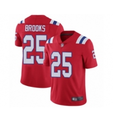 Youth New England Patriots #25 Terrence Brooks Red Alternate Vapor Untouchable Limited Player Football Jersey