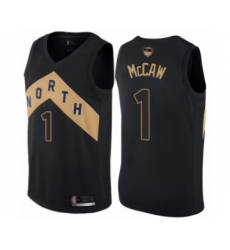 Youth Toronto Raptors #1 Patrick McCaw Swingman Black 2019 Basketball Finals Bound Jersey - City Edition
