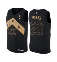 Women's Toronto Raptors #20 Jodie Meeks Swingman Black 2019 Basketball Finals Champions Jersey - City Edition