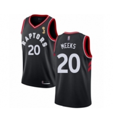 Women's Toronto Raptors #20 Jodie Meeks Swingman Black 2019 Basketball Finals Champions Jersey Statement Edition