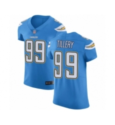 Men's Los Angeles Chargers #99 Jerry Tillery Electric Blue Alternate Vapor Untouchable Elite Player Football Jersey