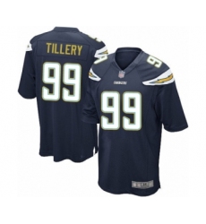 Men's Los Angeles Chargers #99 Jerry Tillery Game Navy Blue Team Color Football Jersey