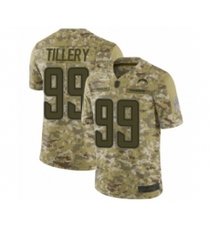 Men's Los Angeles Chargers #99 Jerry Tillery Limited Camo 2018 Salute to Service Football Jersey
