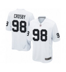Men's Oakland Raiders #98 Maxx Crosby Game White Football Jersey