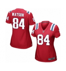 Women's New England Patriots #84 Benjamin Watson Game Red Alternate Football Jersey