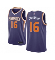Women's Phoenix Suns #16 Tyler Johnson Authentic Purple Basketball Jersey - Icon Edition