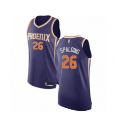 Men's Phoenix Suns #26 Ray Spalding Authentic Purple Basketball Jersey - Icon Edition