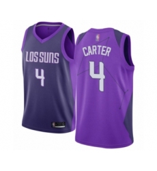 Men's Phoenix Suns #4 Jevon Carter Authentic Purple Basketball Jersey - City Edition