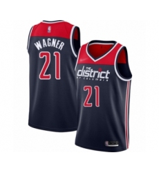 Youth Washington Wizards #21 Moritz Wagner Swingman Navy Blue Finished Basketball Jersey - Statement Edition