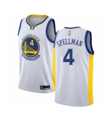 Women's Golden State Warriors #4 Omari Spellman Swingman White Basketball Jersey - Association Edition