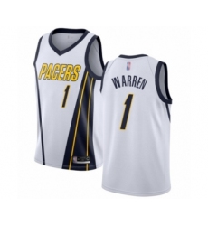 Women's Indiana Pacers #1 T.J. Warren White Swingman Jersey - Earned Edition