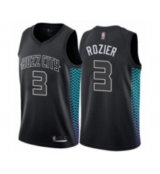 Youth Jordan Charlotte Hornets #3 Terry Rozier Swingman Black Basketball Jersey - City Edition