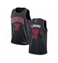 Women's Chicago Bulls #7 Timothe Luwawu Authentic Black Basketball Jersey Statement Edition