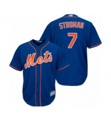 Men's New York Mets #7 Marcus Stroman Replica Royal Blue Alternate Home Cool Base Baseball Jersey