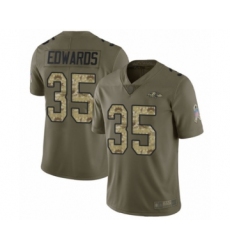 Youth Baltimore Ravens #35 Gus Edwards Purple Team Color Vapor Untouchable Limited Player 100th Season Football Jersey