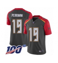 Youth Tampa Bay Buccaneers #19 Breshad Perriman Limited Gray Inverted Legend 100th Season Football Jersey