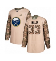Youth Buffalo Sabres #33 Colin Miller Authentic Camo Veterans Day Practice Hockey Jersey