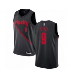 Youth Portland Trail Blazers #9 Nassir Little Swingman Black Basketball Jersey - 2018 19 City Edition
