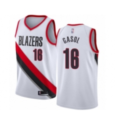 Women's Portland Trail Blazers #16 Pau Gasol Swingman Red Basketball Jersey Statement Edition