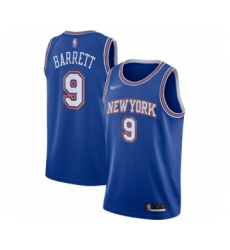 Youth New York Knicks #9 RJ Barrett Swingman Blue Basketball Jersey - Statement Edition