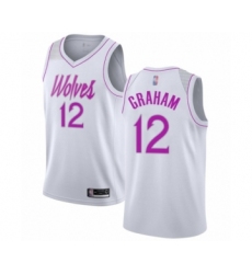 Youth Minnesota Timberwolves #12 Treveon Graham White Swingman Jersey - Earned Edition