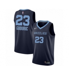 Men's Memphis Grizzlies #23 Marko Guduric Authentic Navy Blue Finished Basketball Jersey - Icon Edition