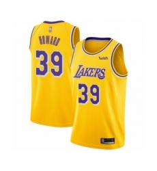 Youth Los Angeles Lakers #39 Dwight Howard Swingman Gold Basketball Jersey - Icon Edition