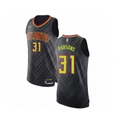 Men's Atlanta Hawks #31 Chandler Parsons Authentic Black Basketball Jersey - Icon Edition