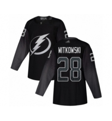 Youth Tampa Bay Lightning #28 Luke Witkowski Authentic Black Alternate Hockey Jersey