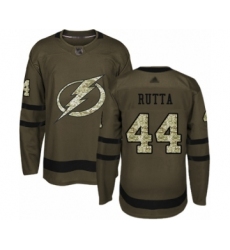 Youth Tampa Bay Lightning #44 Jan Rutta Authentic Green Salute to Service Hockey Jersey