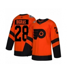 Women's Philadelphia Flyers #28 Chris Bigras Authentic Orange 2019 Stadium Series Hockey Jersey