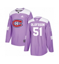 Youth Montreal Canadiens #51 Gustav Olofsson Authentic Red USA Flag Fashion Hockey Jersey