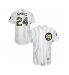 Men's Chicago Cubs #24 Craig Kimbrel Authentic White 2016 Memorial Day Fashion Flex Base Baseball Player Jersey