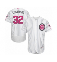Men's Chicago Cubs #32 Tyler Chatwood Authentic White 2016 Mother's Day Fashion Flex Base Baseball Player Jersey